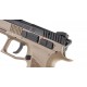 Страйкбольный пистолет KJ CZ P-09 CO2 Blowback, металл (TAN) (KJW)